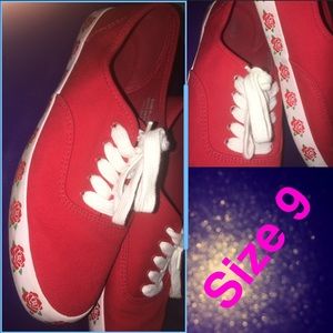 Forever 21 Red Roses Sneaker size 9